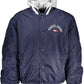 Chic Contrasting Hooded Jacket with Embroidery
