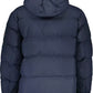 Eco-Conscious Blue Jacket with Hood