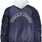 Chic Contrasting Hooded Jacket with Embroidery