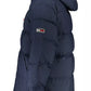 Eco-Conscious Blue Jacket with Hood