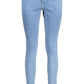 Chic High Waist Super Skinny Light Blue Jeans