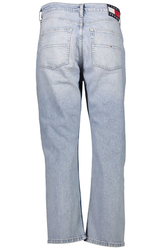 High-Waist Washed Jeans with Logo Accent