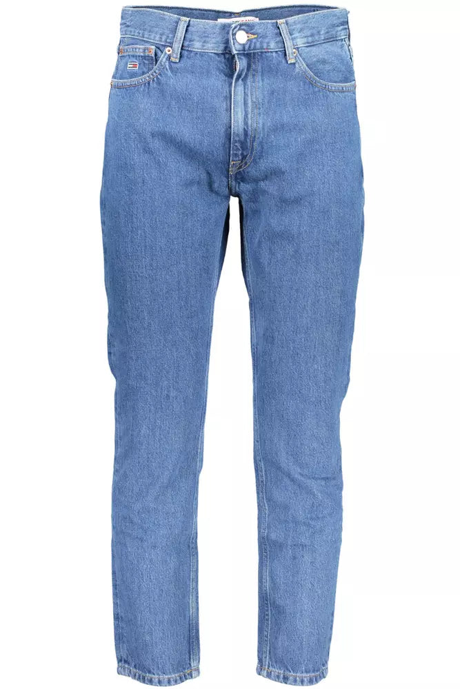 Classic Blue Tapered Dad Jeans