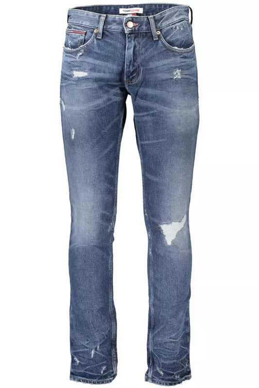 Slim Scanton Washed Jeans in Timeless Blue