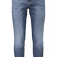 Slim Tapered Washed Blue Jeans