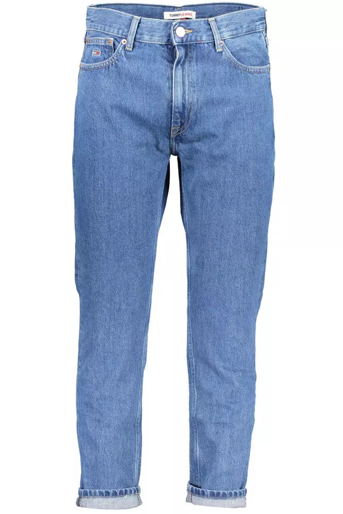 Classic Blue Tapered Dad Jeans