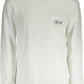 Chic White Cotton Blend Sweater