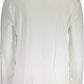 Chic White Cotton Blend Sweater