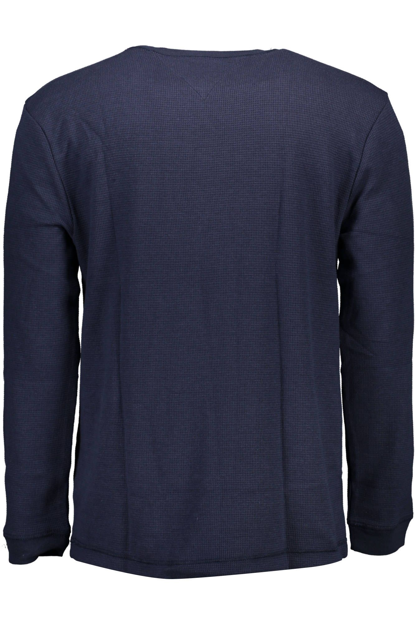 Classic Blue Cotton Crewneck Sweater