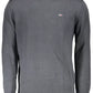 Chic Grey Embroidered Logo Tee