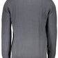 Chic Grey Embroidered Logo Tee