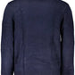 Chic Blue Crew-Neck Sweater for Spruced-Up Style