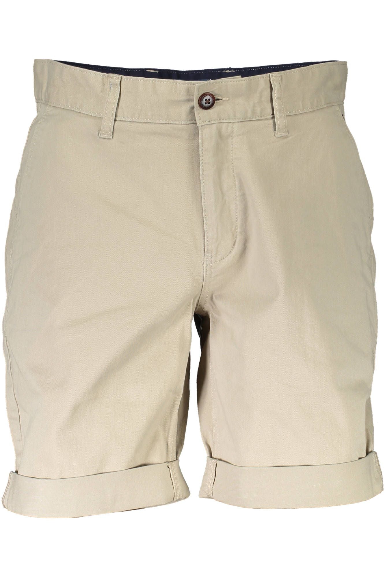 Beige Bermuda Jeans - Casual Summer Staple