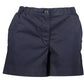 Elegant Blue Organic Cotton Shorts