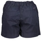 Elegant Blue Organic Cotton Shorts
