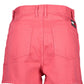 Chic Pink Denim Shorts with Embroidery Detail