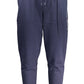 Casual Blue Sporty Trousers with Ankle Elastic