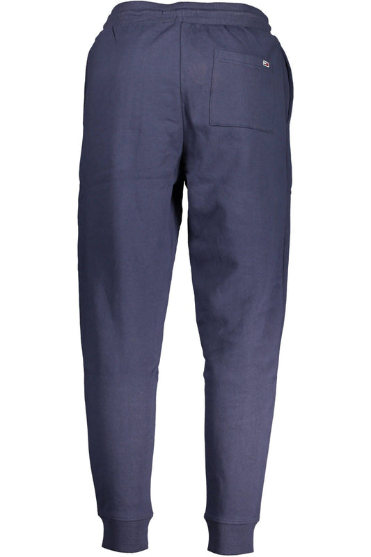 Casual Blue Sporty Trousers with Ankle Elastic