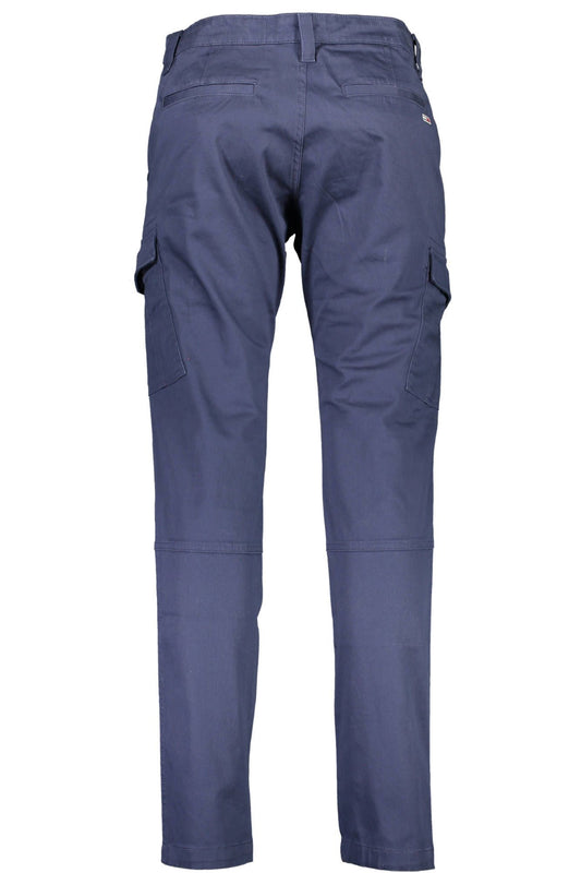 Timeless Blue Cotton Stretch Trousers