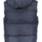 Sleek Sleeveless Down Vest in Bold Blue