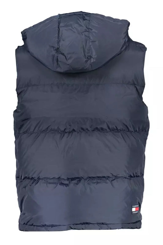 Sleek Sleeveless Down Vest in Bold Blue