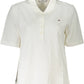 Chic White Organic Cotton Polo Shirt