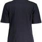 Elegant Blue Organic Cotton Polo Shirt