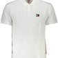 Elegant White Cotton Polo Shirt with Logo Detail