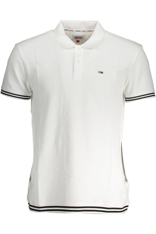 Chic White Polo with Contrast Detailing