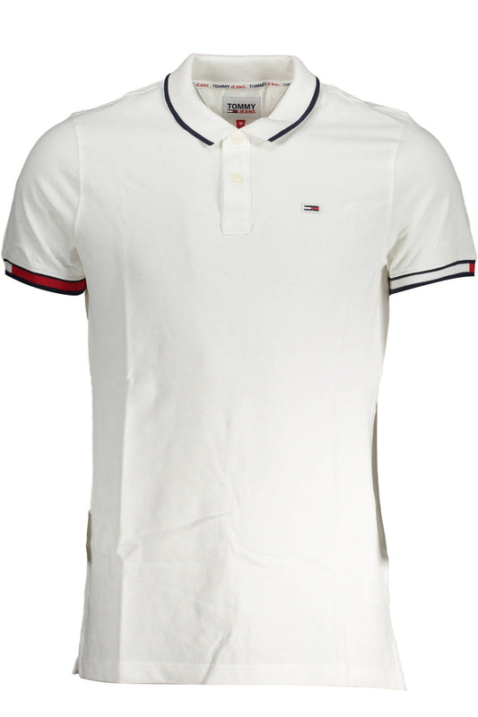 Elegant White Polo with Contrast Detailing