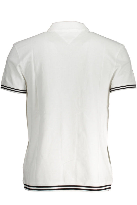 Chic White Polo with Contrast Detailing