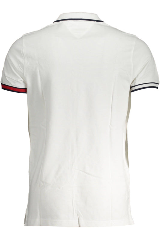 Elegant White Polo with Contrast Detailing
