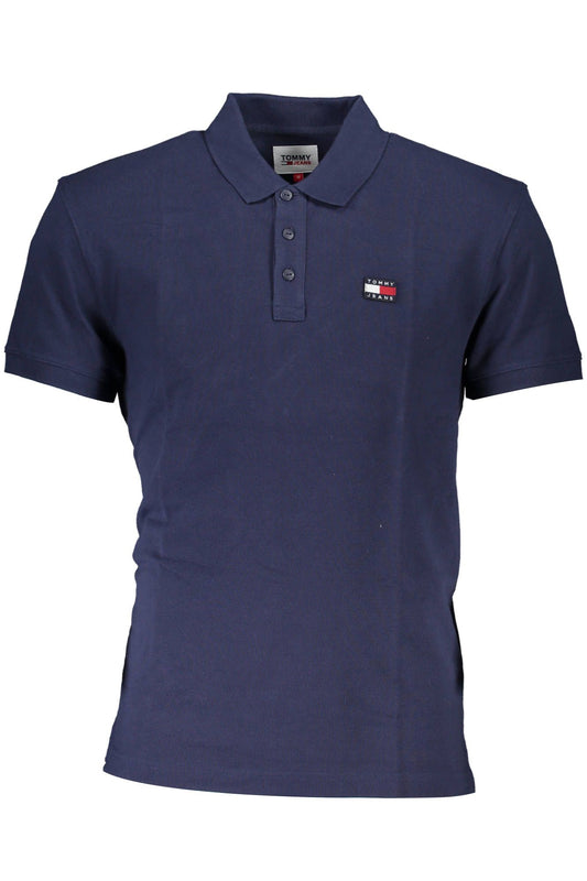 Classic Blue Cotton Polo Shirt