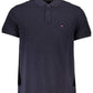 Chic Regular Fit Embroidered Polo in Blue