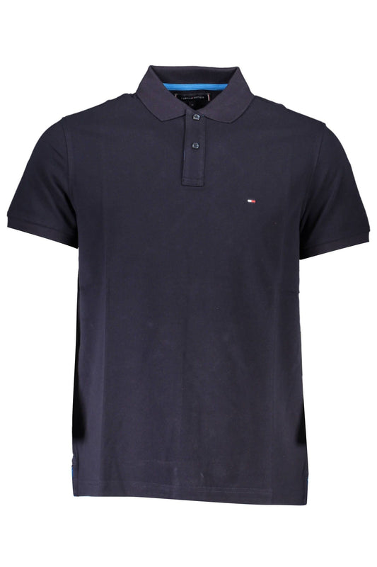 Chic Regular Fit Embroidered Polo in Blue
