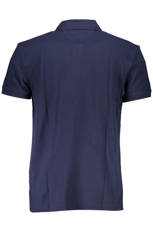 Classic Blue Cotton Polo Shirt