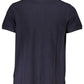 Chic Regular Fit Embroidered Polo in Blue