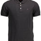 Elegant Black Organic Cotton Polo Shirt