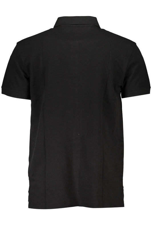 Eco-Friendly Embroidered Black Polo Shirt
