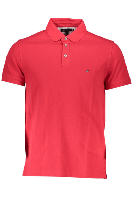 Elegant Slim Fit Polo Perfection in Red