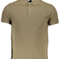 Slim Fit Embroidered Green Polo Shirt
