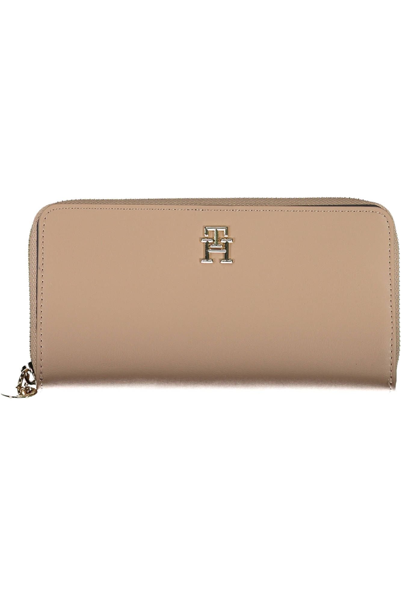 Beige Polyurethane Chic Wallet