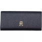 Elegant Blue Zip Wallet with Phone Compartment
