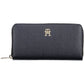 Chic Blue Polyurethane Wallet with Ample Space
