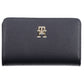 Elegant Blue Polyurethane Wallet for Her