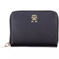 Elegant Blue Polyethylene Wallet with Coin Purse