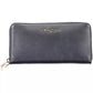 Elegant Blue Leather Wallet with Multiple Compartments