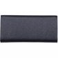 Elegant Blue Zip Wallet with Phone Compartment