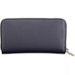 Elegant Blue Polyethylene Wallet with Logo Detail
