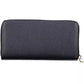 Elegant Blue Polyethylene Wallet with Logo Detail